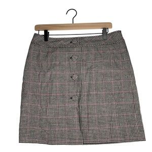 Vintage Ann Taylor LOFT Glen Check Plaid Skirt Size 8P Petite